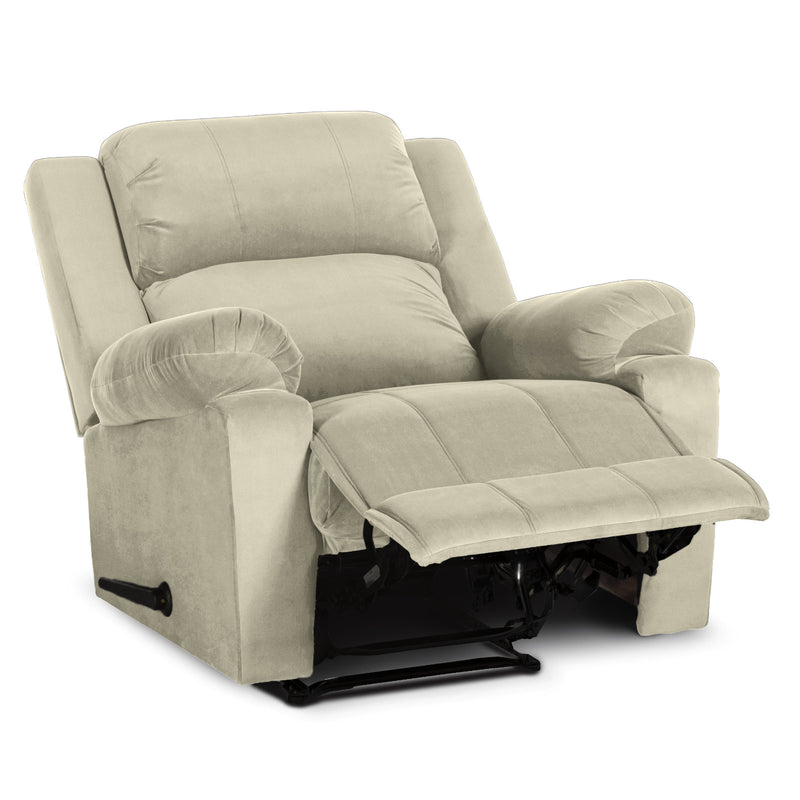 In House Rocking Recliner Upholstered Chair with Controllable Back - Pink-905139-PK (6613413134432)