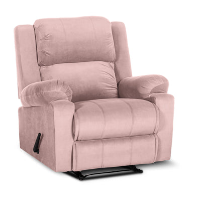 In House Rocking Recliner Upholstered Chair with Controllable Back - Light Grey-905139-G (6613412970592)
