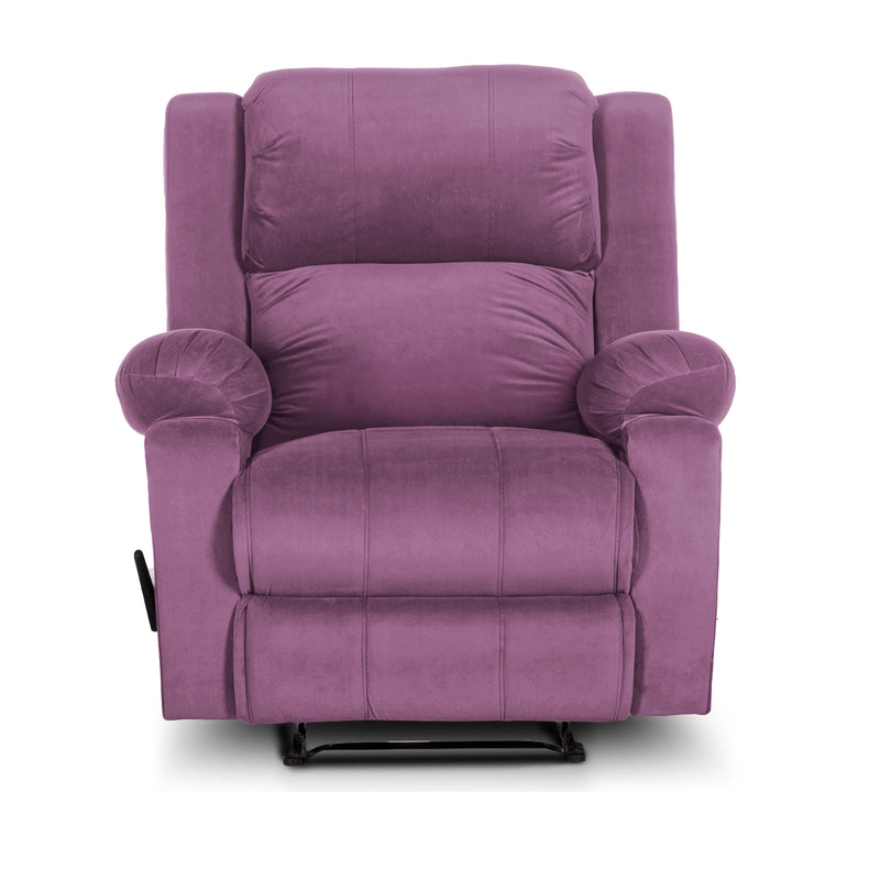 In House Classic Recliner Upholstered Chair with Controllable Back - Purple-905138-PU (6613412610144)