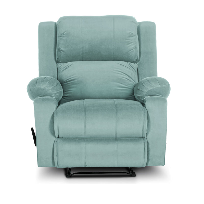 In House Rocking & Rotating Recliner Upholstered Chair with Controllable Back - Teal-905140-TE (6613413396576)
