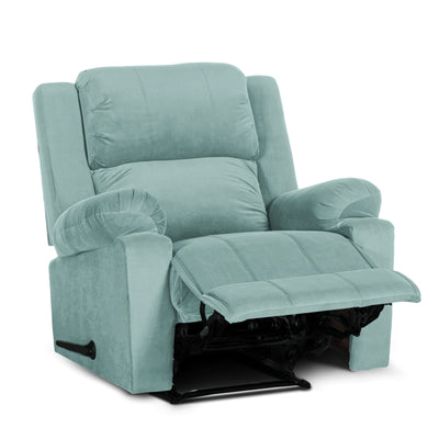 In House Rocking Recliner Upholstered Chair with Controllable Back  - Teal-905139-TE (6613412905056)