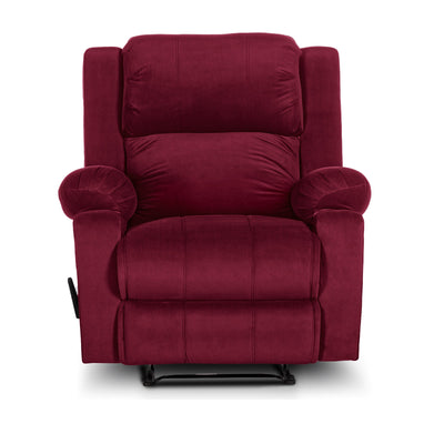 In House Classic Recliner Upholstered Chair with Controllable Back - Red-905138-RE (6613412642912)