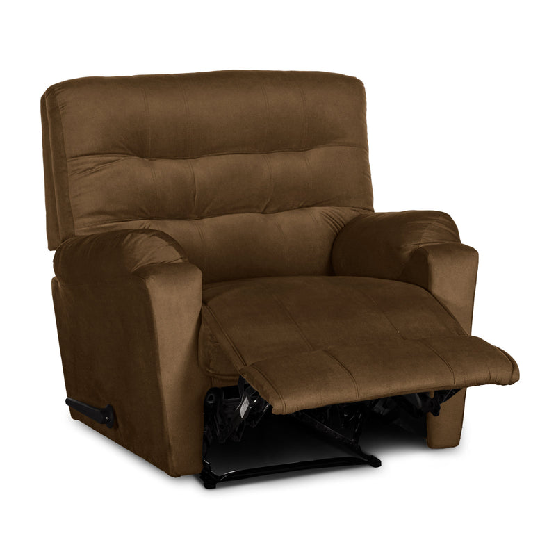 In House Classic Recliner Upholstered Chair with Controllable Back - Dark Brown-905141-BR (6613413724256)