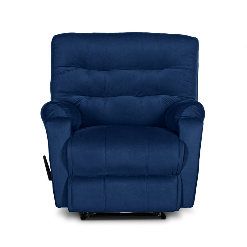 In House Classic Recliner Upholstered Chair with Controllable Back - Blue-905141-B (6613413789792)