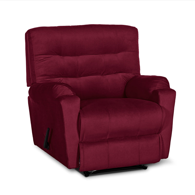 In House Rocking & Rotating Recliner Upholstered Chair with Controllable Back - Red-905143-RE (6613414936672)