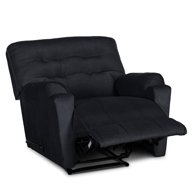 In House Rocking Recliner Upholstered Chair with Controllable Back - Dark Grey-905142-DG (6613414346848)
