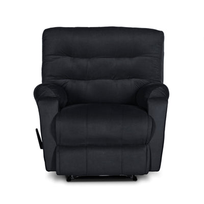In House Rocking Recliner Upholstered Chair with Controllable Back - Dark Grey-905142-DG (6613414346848)