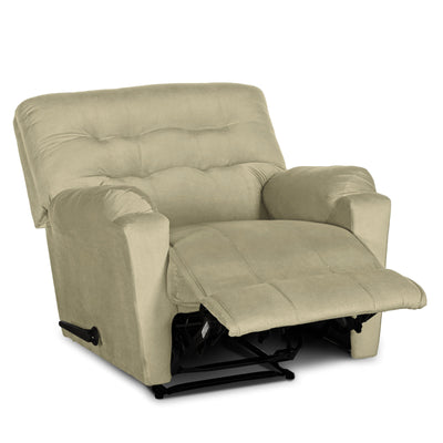 In House Classic Recliner Upholstered Chair with Controllable Back - White-905141-W (6613414117472)