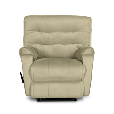 In House Rocking & Rotating Recliner Upholstered Chair with Controllable Back - White-905143-W (6613415034976)