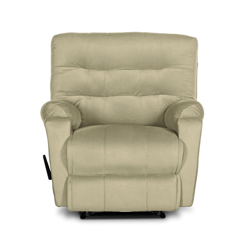 In House Rocking & Rotating Recliner Upholstered Chair with Controllable Back - White-905143-W (6613415034976)