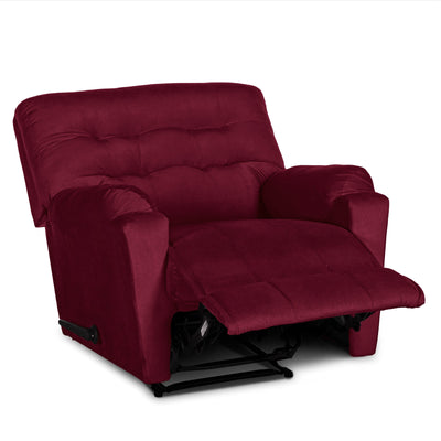 In House Classic Recliner Upholstered Chair with Controllable Back - Red-905141-RE (6613414051936)