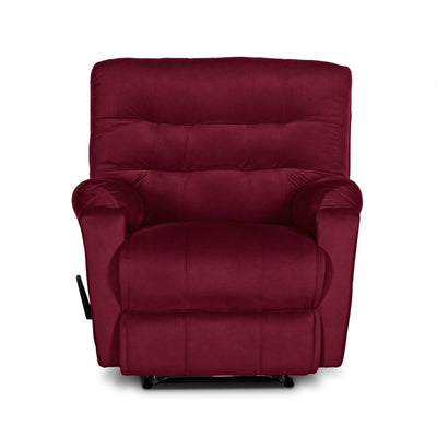 In House Rocking & Rotating Recliner Upholstered Chair with Controllable Back - Red-905143-RE (6613414936672)