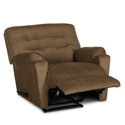 In House Rocking & Rotating Recliner Upholstered Chair with Controllable Back - Light Brown-905143-BE (6613414674528)
