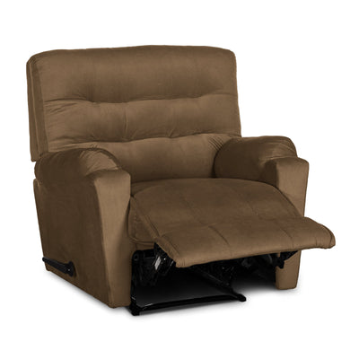 In House Classic Recliner Upholstered Chair with Controllable Back - Light Brown-905141-BE (6613413757024)
