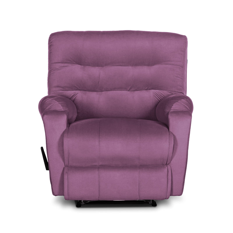 In House Rocking & Rotating Recliner Upholstered Chair with Controllable Back - Purple-905143-PU (6613414969440)