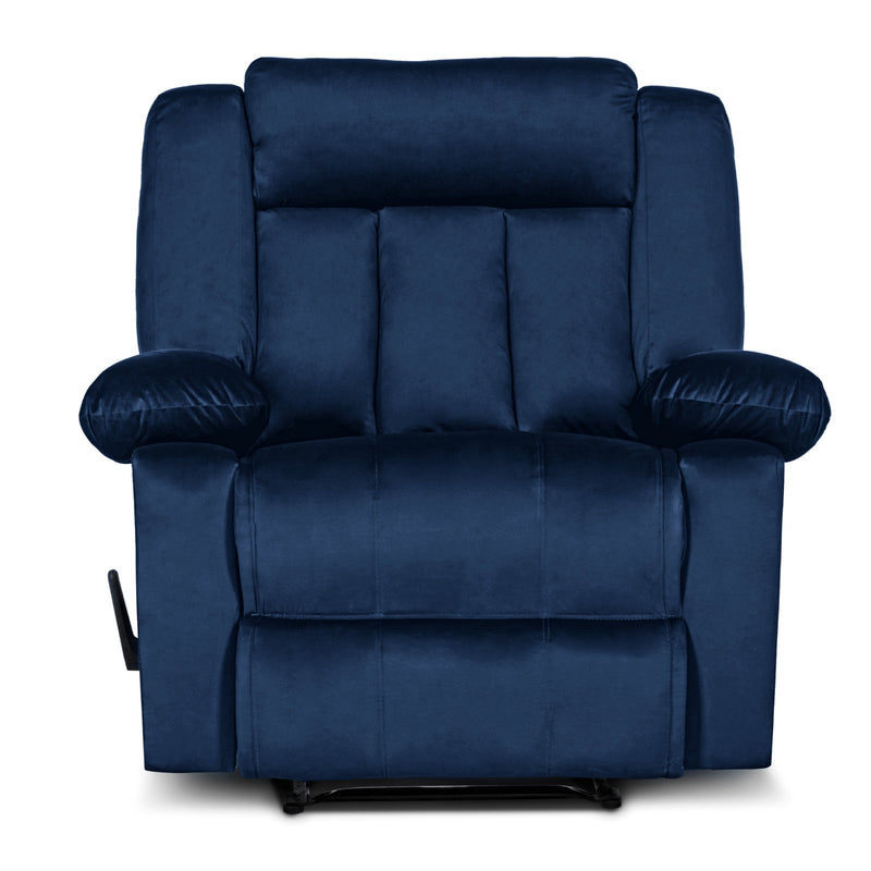 In House Classic Recliner Upholstered Chair with Controllable Back - Blue-905144-B (6613415166048)