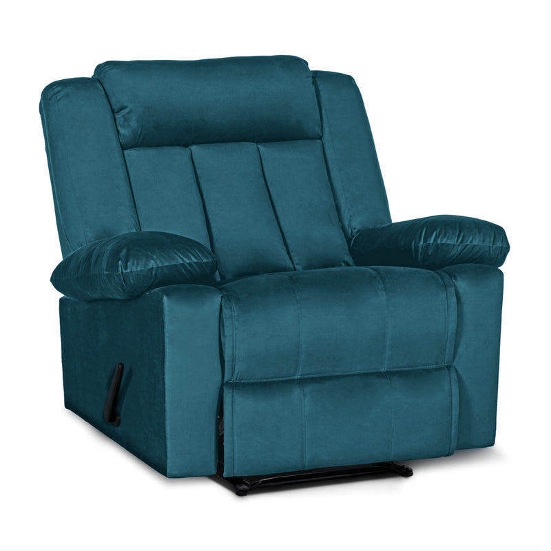 In House Rocking & Rotating Recliner Upholstered Chair with Controllable Back - Turquoise-905146-TU (6613416181856)