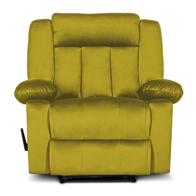 In House Rocking Recliner Upholstered Chair with Controllable Back - Yellow-905145-Y (6613415854176)