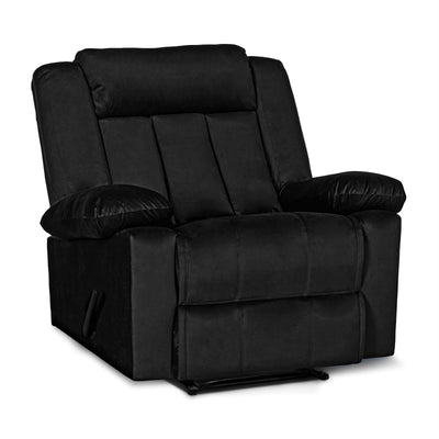 In House Classic Recliner Upholstered Chair with Controllable Back - Black-905144-BL (6613415100512)