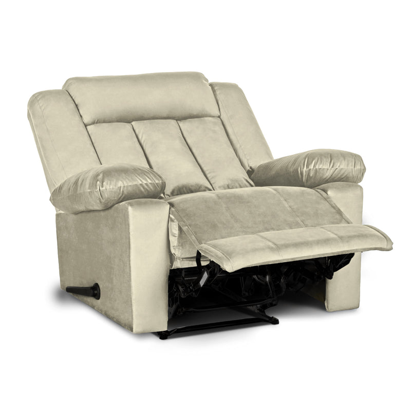 In House Rocking Recliner Upholstered Chair with Controllable Back - Pink-905145-PK (6613415985248)