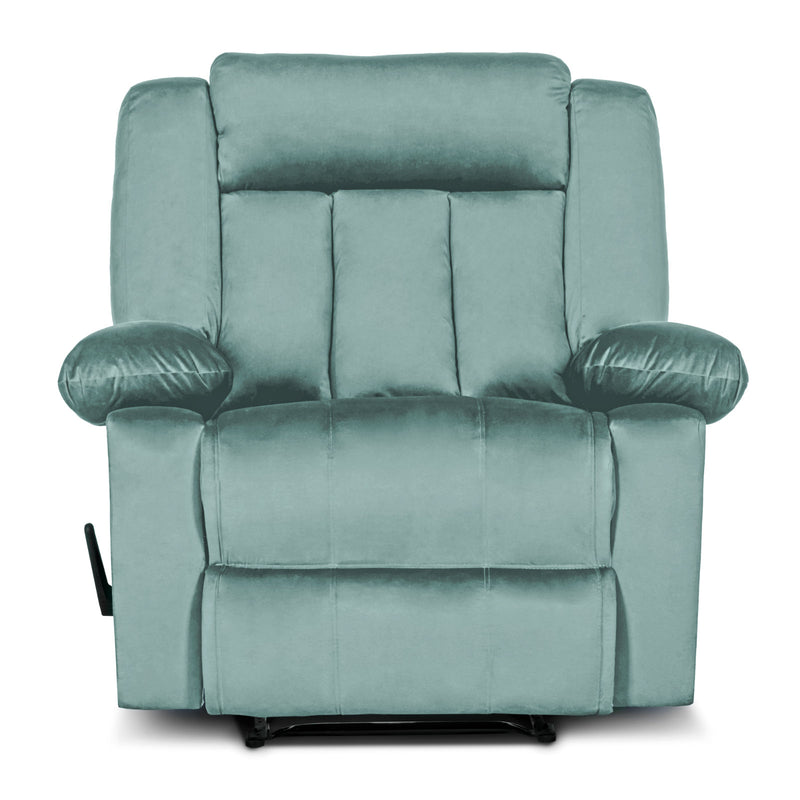 In House Rocking & Rotating Recliner Upholstered Chair with Controllable Back - Teal-905146-TE (6613416214624)