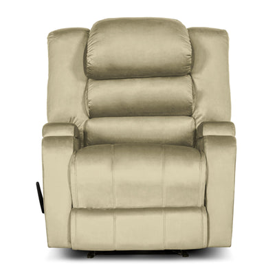 In House Classic Recliner Upholstered Chair with Controllable Back - White-905147-W (6613416935520)
