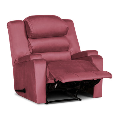 In House Rocking & Rotating Recliner Upholstered Chair with Controllable Back - Beige-905149-P (6613417721952)