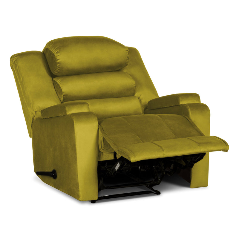 In House Rocking Recliner Upholstered Chair with Controllable Back - Yellow-905148-Y (6613417230432)