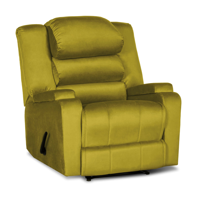 In House Rocking Recliner Upholstered Chair with Controllable Back - Yellow-905148-Y (6613417230432)