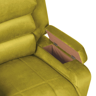 In House Classic Recliner Upholstered Chair with Controllable Back  - Yellow-905147-Y (6613416771680)
