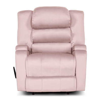 In House Rocking & Rotating Recliner Upholstered Chair with Controllable Back - Light Grey-905149-G (6613417656416)