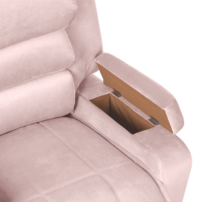 In House Classic Recliner Upholstered Chair with Controllable Back - Light Grey-905147-G (6613416738912)