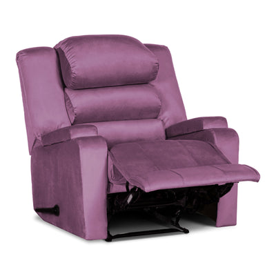 In House Rocking & Rotating Recliner Upholstered Chair with Controllable Back - Purple-905149-PU (6613417754720)
