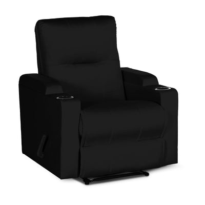 In House Classic Recliner Upholstered Chair with Controllable Back - Black-905150-BL (6613417885792)