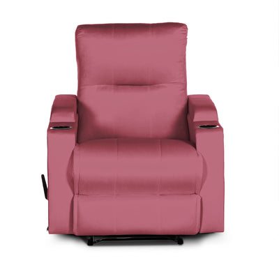 In House Rocking & Rotating Recliner Upholstered Chair with Controllable Back - Beige-905152-P (6613419098208)