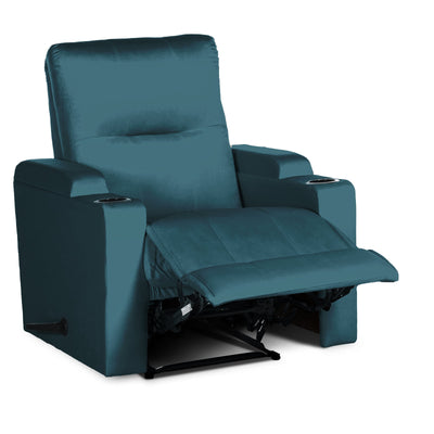 In House Rocking & Rotating Recliner Upholstered Chair with Controllable Back - Turquoise-905152-TU (6613418934368)