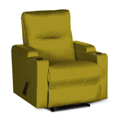 In House Rocking Recliner Upholstered Chair with Controllable Back - Yellow-905151-Y (6613418606688)