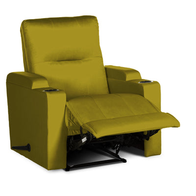 In House Rocking Recliner Upholstered Chair with Controllable Back - Yellow-905151-Y (6613418606688)