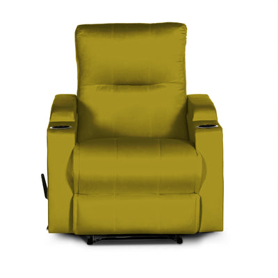 In House Rocking & Rotating Recliner Upholstered Chair with Controllable Back - Yellow-905152-Y (6613419065440)