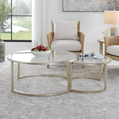 Rhea Nesting Coffee Table, S/2 (6585549750368)