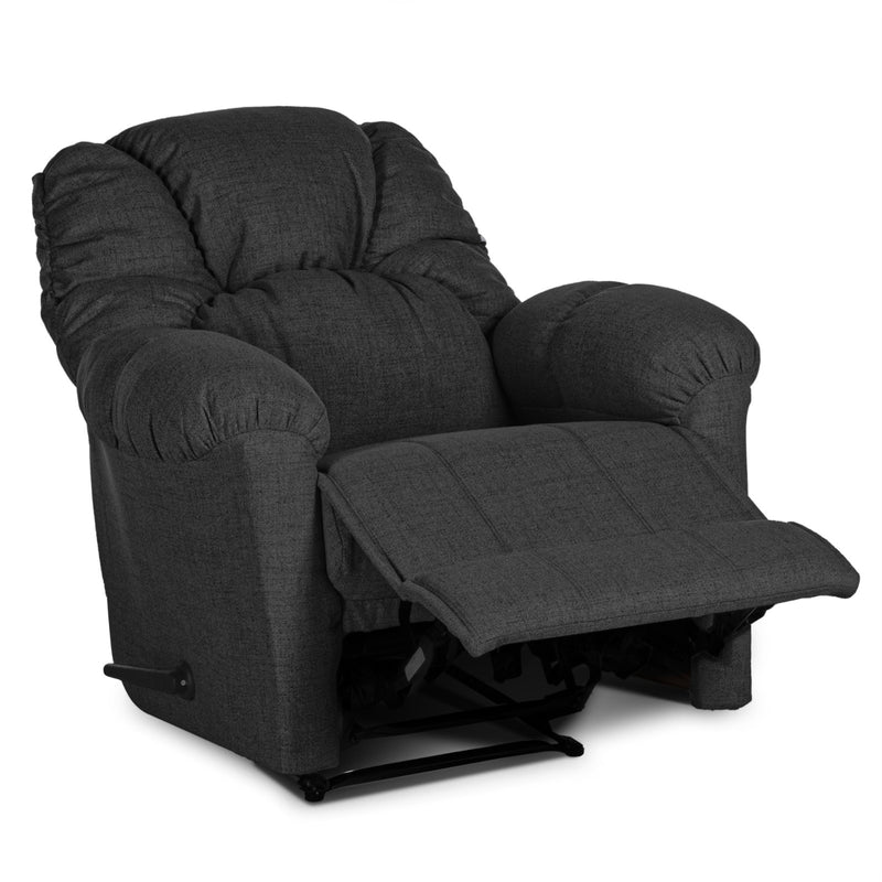 American Polo Classical Linen Recliner Upholstered Chair with Controllable Back - dark grey-905165-DG (6613423358048)