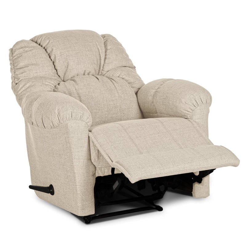 American Polo Classical Linen Recliner Upholstered Chair with Controllable Back - Onion Beige-905165-P (6613423587424)