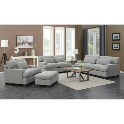 Rodeo Ottoman In Grey (6640610148448)