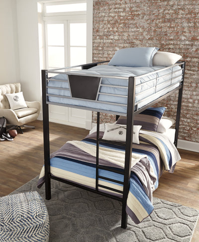 Dinsmore Twin over Twin Bunk Bed with Ladder (6621835460704)