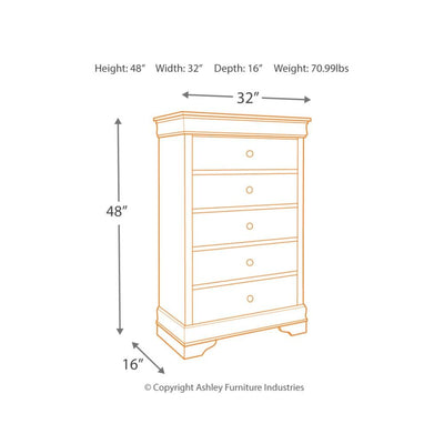 Jorstad Five Drawer Chest - Al Rugaib Furniture (2176773619808)