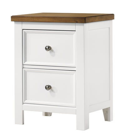 Two Drawer Night Stand (4804618354784)