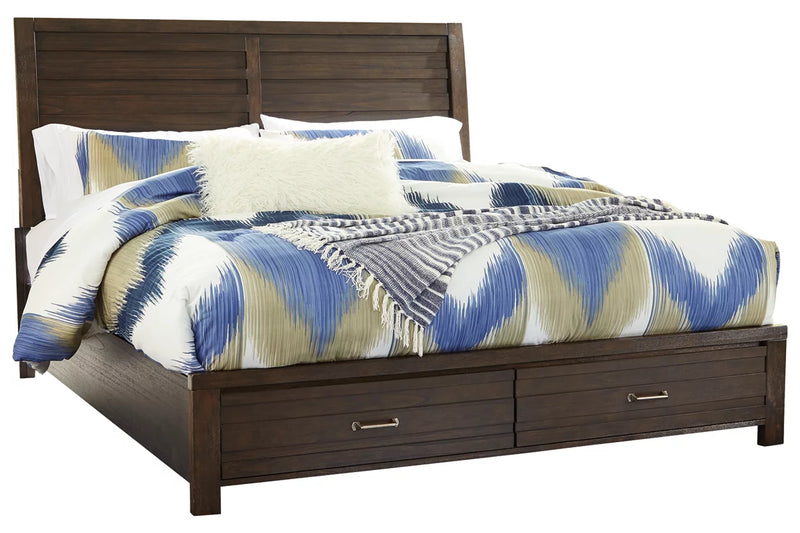 Darbry Queen Panel Bed with 2 Storage Drawers (6584040292448)