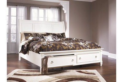 Prentice King Sleigh Bed with 2 Storage Drawers (6632324431968)
