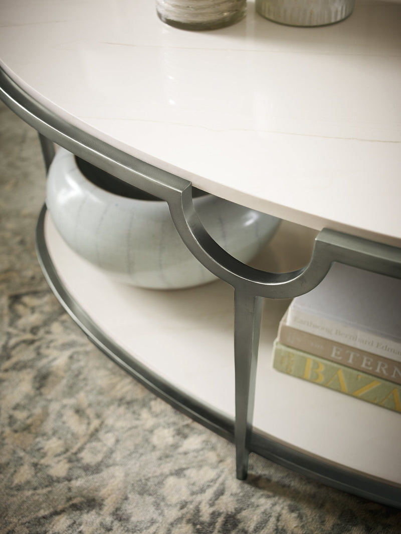 Morello Oval Metal Cocktail Table - Al Rugaib Furniture (4308948549728)