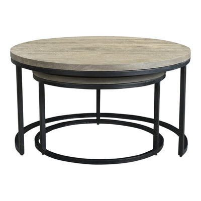 Drey Round Nesting Coffee Tables Set Of 2 - Al Rugaib Furniture (4583190823008)